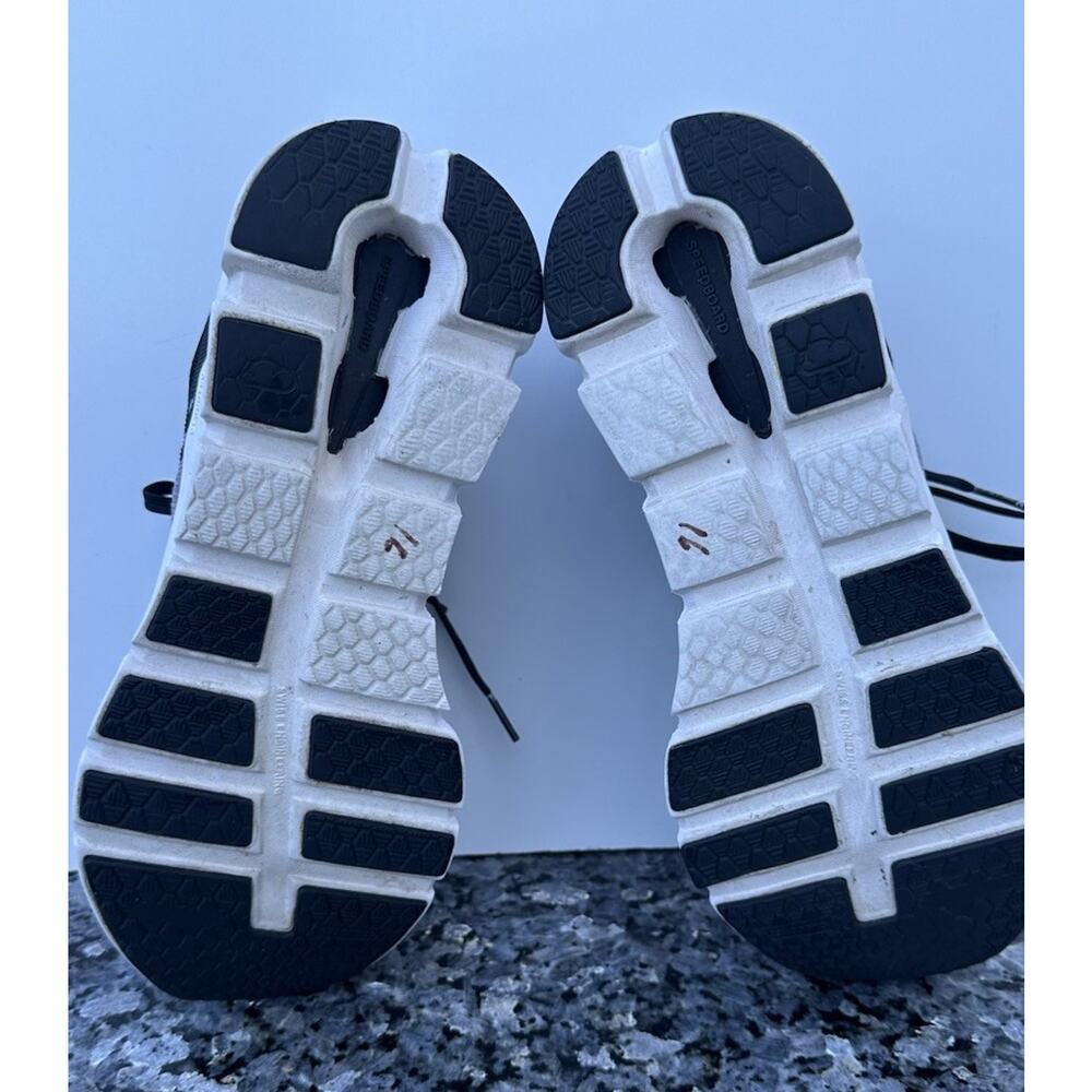 On Cloudrunner Shoes Womens 7.5 Black Purple White Sneakers - Picture 8 of 12